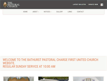 Tablet Screenshot of firstunited-bathurst.ca